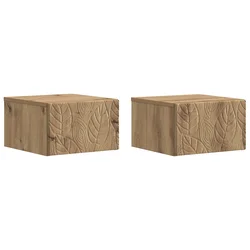 Stolna montirana na zid 2 pcs Hrast artisan 34,5 x 33 x 20 cm