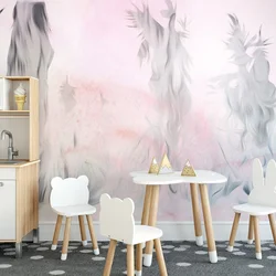 Tapeta pastelna abstrakcija gozda - 392x264