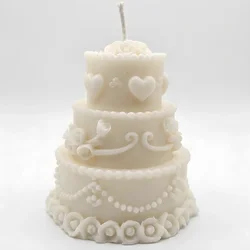 Svijeća Torta - Bijela / Vanilija KP40272