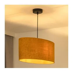 Duolla - Luster na kablu OVAL 1xE27/15W/230V braon