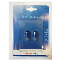 Sijalica W5W ubodna POWERTEC Xenon blue - 2 kom,
