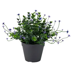 FEJKA Veštačka biljka u saksiji, unutra/spolja/cvetnica lila, 12 cm