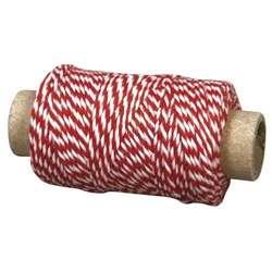 Rayher. Vrvica jarn, 1mm, rdeča 35m, 10g