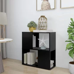 Ormarić za knjige crni 60 x 24 x 63 cm konstruirano drvo