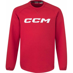 CCM Locker Room Fleece Crew SR Red L SR