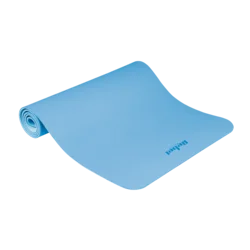 REBEL ACTIVE Strunjača (prostirka) za jogu, pilates i fitnes, 183x61 cm, debljina 1 cm, materijal TPE, plava boja, model RBA-3158-2BL