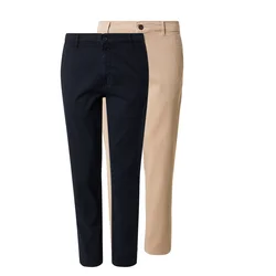 JACK & JONES Chino hlače kamela/temno modra