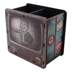 Fallout stoni organizator za olovke retro TV sa Vault Boyem, 105 x 110 x 63 mm