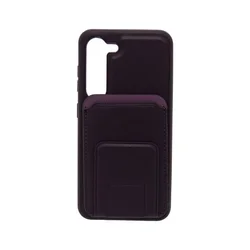 Maska za telefon LEATHER MAGSAFE WALLET za Samsung S23, Ljubičasta