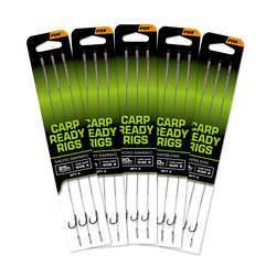 Carp Ready Rigs x 3 - Wide Gape size 4 (25lb) (CCR192)