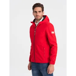 Red Mens Ombre Clothing Softshell Jacket