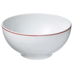 VINTERFINT Činija, bela/crvena, 13 cm