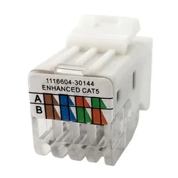 TEM ETHERNET MODULARNA VTIČNICA RJ45 KONEKTOR KAT.5E KEYSTONE NETWORK