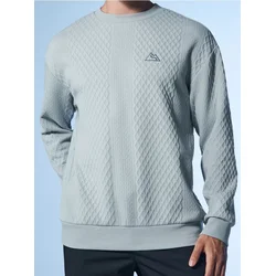 Sinsay - Strukturalni crewneck duks - bledoplavo