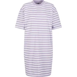 Womens striped dress oversized white/purple