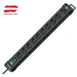 Produzni kabl sa 10 uticnica 3metara, 1.5mm2 crni brennenst 6110010