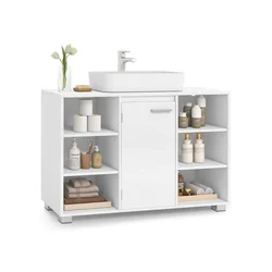 Songmics Kopalniška omarica 30x90x60 cm Bela