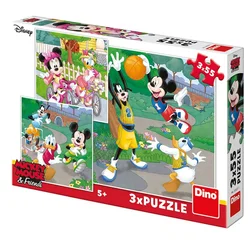 DINO Puzzle Disney Miki i Mini sportisti 3x55 delova (335271)