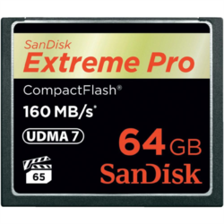 SANDISK Extreme Pro 64GB Compact Flash 160 MB/s SDCFXPS-064G-X46