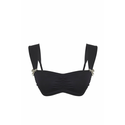 Trendyol Black Bralette Accessorized Bikini Top