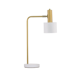 PAZ STOLNA LAMPA E27 /IP20/ZLATNA & BIJELA