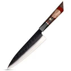 Damaskasti kuhinjski nož AR-37336 - Chef / Crvena KP37336