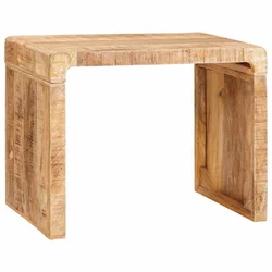 Vidaxl Stranska miza Rjava 60 x 35 x 46 cm Masiven les manga