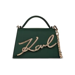 Karl Lagerfeld Ročna torbica zlata/temno zelena