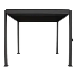 Pergola bioklimatska antracit lux 3x3x2.5m alu