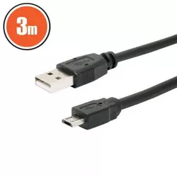 USB – micro USB kabel 3m