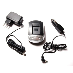 Vhbw Caricabatterie USB Compatibile Con Casio NP-110, NP-130 - Stazione Di Ricarica Con Cavo Micro-USB, Indicatore LED, Per Fotocamera E Reflex