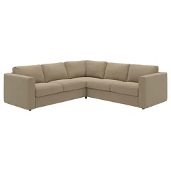 VIMLE Ugaona sofa, 4-sed, Johanneshov smeđebež