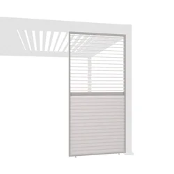 Horizontalna lamelna stranica 0.93m, Ivory krem, Vrtljive