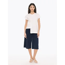 4TAILORS Majica Connect Me bela