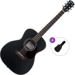 Pasadena PG-200 Basic SET Black Akustična kitara Jumbo
