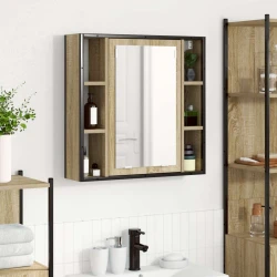 Ogledalo ormar Sonoma hrast 60 x 16 x 60 cm Konstruirano drvo