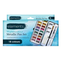Rayher. Akvarelne barve Elements Metallic, set