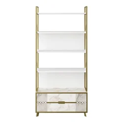 Hanah Home Frida 90 Cm White Polica za knjige 89.3x191x35.2cm, Bela