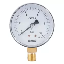 ICMA Manometar kutni 1/4 63mm 0-10 bara 244