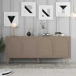 Hanah Home Komoda Lyon 80 180x80x35cm Krem-Zlatna