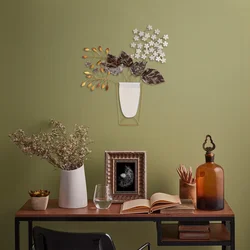Wallity Zidna dekoracija Flowers in Pots, 47x55 cm, Šarena