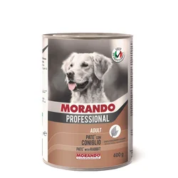 Morando Dog Adult Pate, pašteta za pse, Zečetina, 400g konzerva