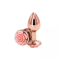 Gold-pink rose small plug