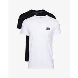 Levis  Majice s kratkimi rokavi 2PK CREWNECK GRAPHIC  Bela