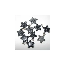 Poludragi kamen privezak zvezda 20 mm-obsidijan