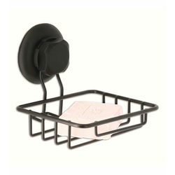 Držalo za milo in gobico Compactor Bestlock Black Soap & Sponge Holder