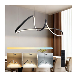 Brilagi-LED prigušiva luster na sajli TWISTER LED/60W/230V 3000-6000K crna + daljinski upravljač