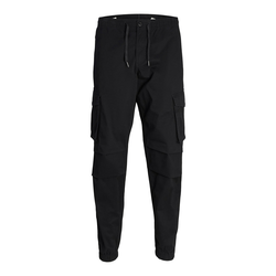 JACK & JONES Kargo hlače Kane Noah, črna