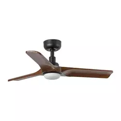 FARO 33806WT-1TW - LED prigušiva za ventilator HEYWOOD S 10W/230V drvo/crna prečnik 90 cm WT+DO