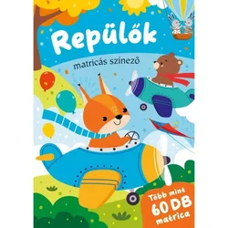 Letala – pobarvanka z nalepkami - v madžarščini